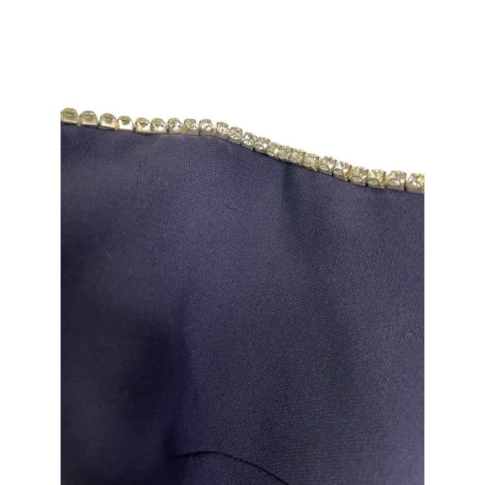 Likely SHANNON GOWN Asymmetrical Hem Ruffle Dress in Navy NWT Size 6 - Picture 3 of 11
